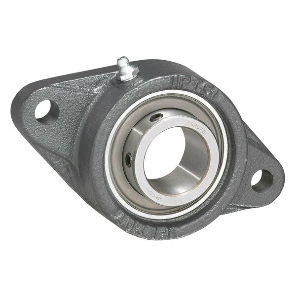 Iptci 2-Bolt Flange Ball Bearing Mounted Unit, 1.0625 in Bore, Set Screw Locking SBFL206-17G